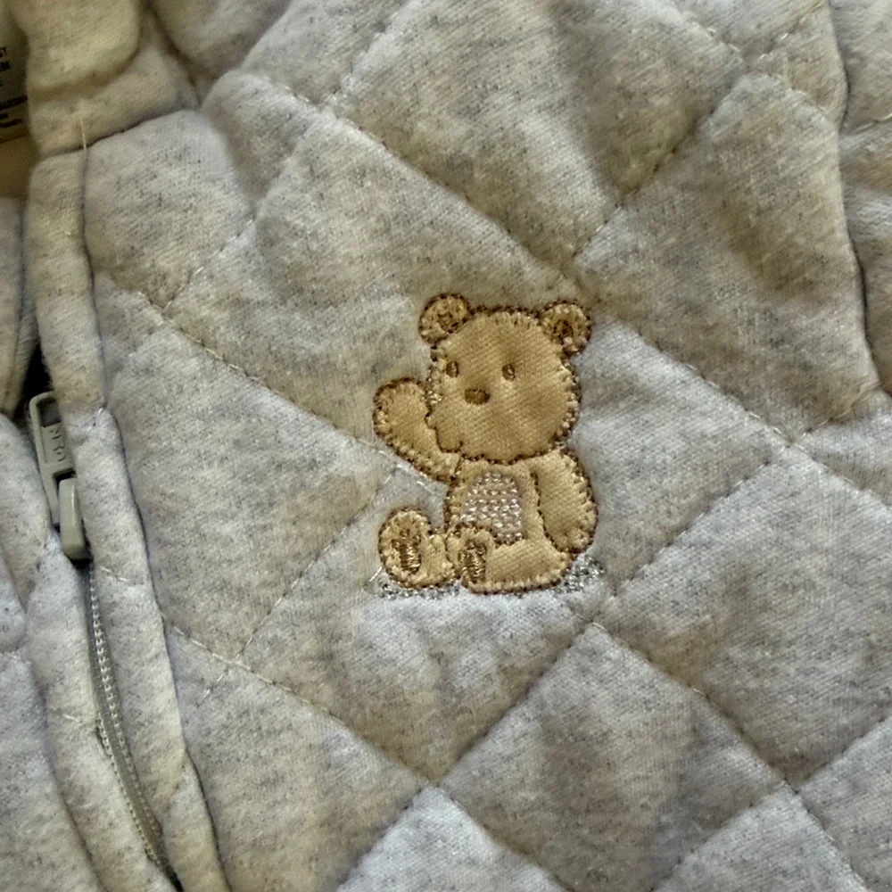 LittleMe Baby Quilted Hooded Onesie - Picture 4 of 7